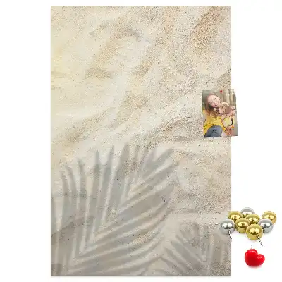 Tableau de liège décoratif Sable de plage d'été