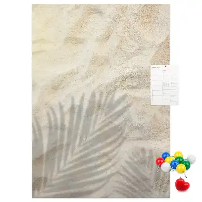 Tableau de liège décoratif Sable de plage d'été