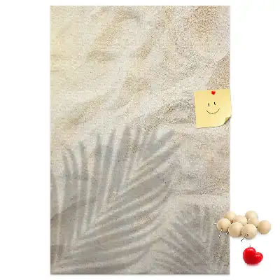 Tableau de liège décoratif Sable de plage d'été