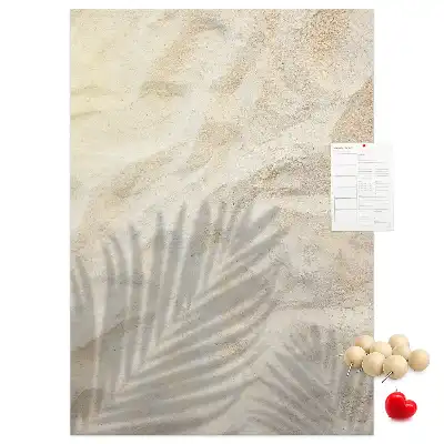 Tableau de liège décoratif Sable de plage d'été
