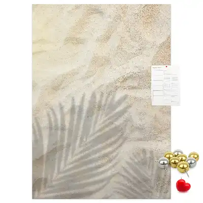 Tableau de liège décoratif Sable de plage d'été