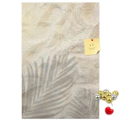 Tableau de liège décoratif Sable de plage d'été