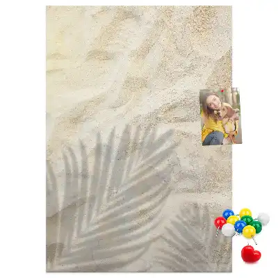 Tableau de liège décoratif Sable de plage d'été