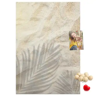 Tableau de liège décoratif Sable de plage d'été