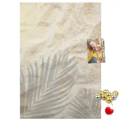 Tableau de liège décoratif Sable de plage d'été