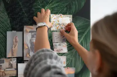 Image tableau en liège Feuilles de végétation de la jungle