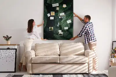 Image tableau en liège Feuilles de végétation de la jungle
