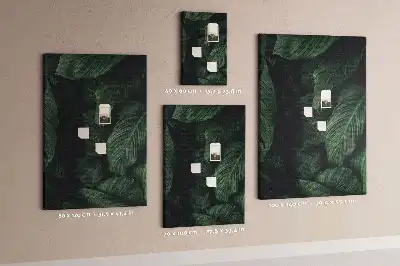 Image tableau en liège Feuilles de végétation de la jungle