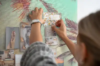 Tableau affichage liège Palmier exotique