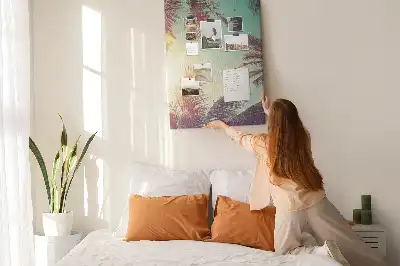 Tableau affichage liège Palmier exotique