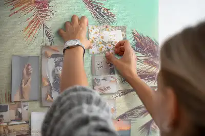 Tableau affichage liège Palmier exotique