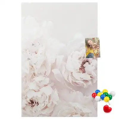 Image tableau en liège Fleurs de pivoine
