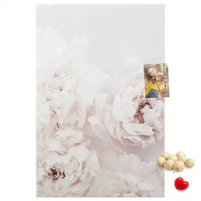 Image tableau en liège Fleurs de pivoine