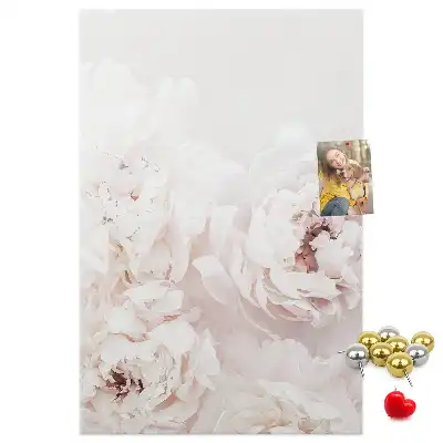 Image tableau en liège Fleurs de pivoine