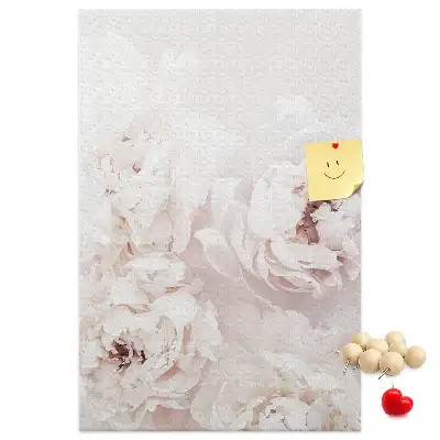 Image tableau en liège Fleurs de pivoine