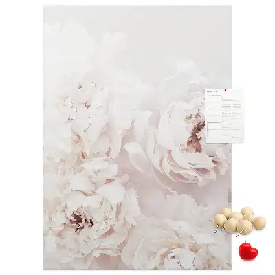 Image tableau en liège Fleurs de pivoine