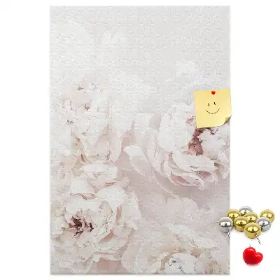Image tableau en liège Fleurs de pivoine