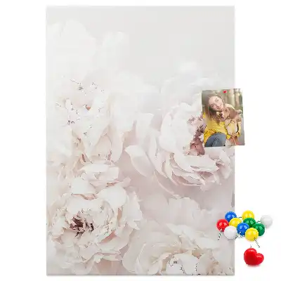 Image tableau en liège Fleurs de pivoine
