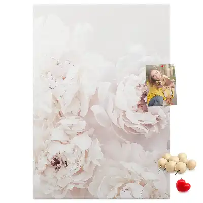 Image tableau en liège Fleurs de pivoine