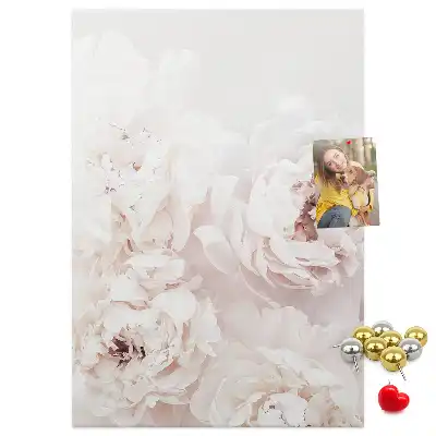 Image tableau en liège Fleurs de pivoine