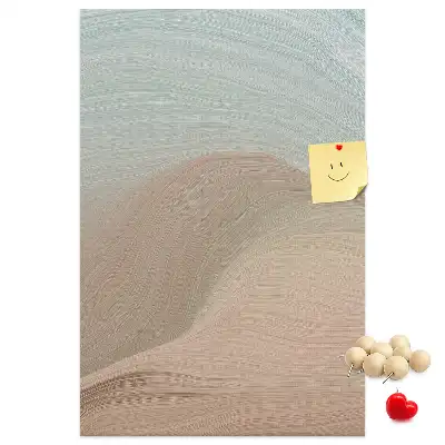 Tableau de liège décoratif Palette de couleurs mélangées