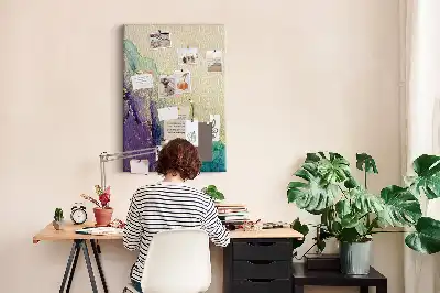 Image tableau en liège Marbre brillant avec des paillettes