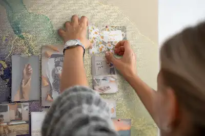 Image tableau en liège Marbre brillant avec des paillettes