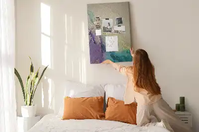 Image tableau en liège Marbre brillant avec des paillettes