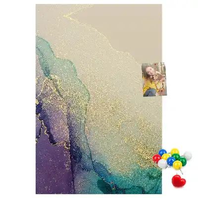 Image tableau en liège Marbre brillant avec des paillettes