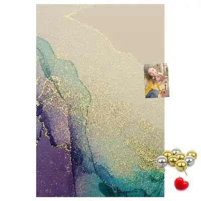 Image tableau en liège Marbre brillant avec des paillettes