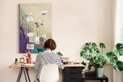 Image tableau en liège Marbre brillant avec des paillettes