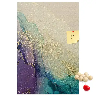 Image tableau en liège Marbre brillant avec des paillettes