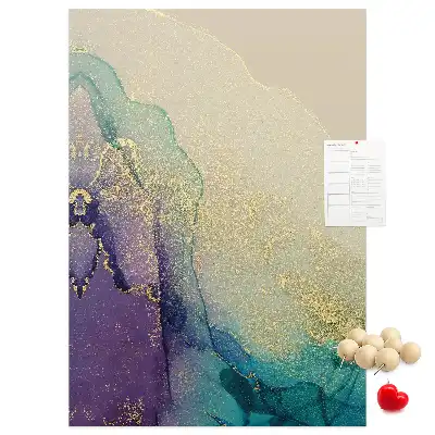 Image tableau en liège Marbre brillant avec des paillettes