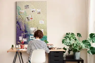 Image tableau en liège Marbre brillant avec des paillettes