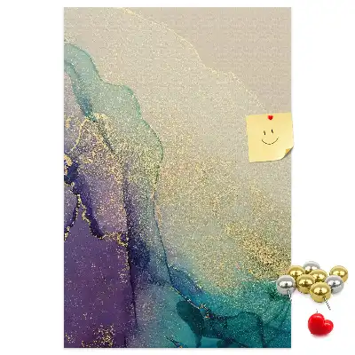 Image tableau en liège Marbre brillant avec des paillettes