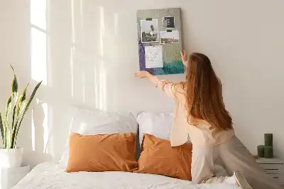 Image tableau en liège Marbre brillant avec des paillettes
