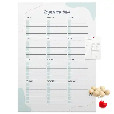 Tableau affichage liège Dates clés
