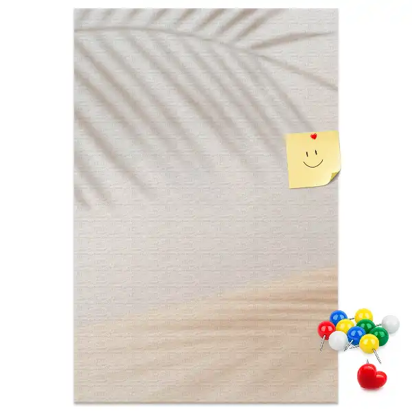 Image tableau en liège Ombre de feuille de palmier