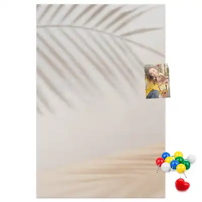 Image tableau en liège Ombre de feuille de palmier