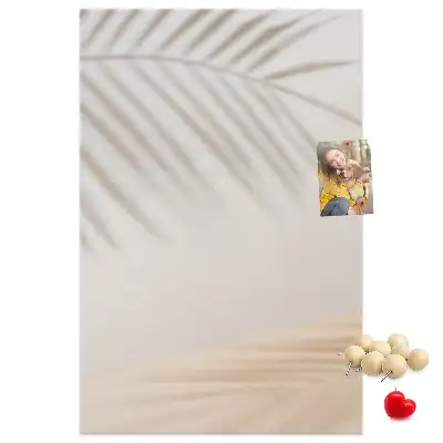 Image tableau en liège Ombre de feuille de palmier