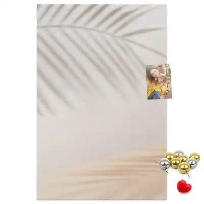 Image tableau en liège Ombre de feuille de palmier