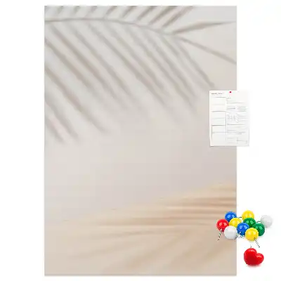 Image tableau en liège Ombre de feuille de palmier