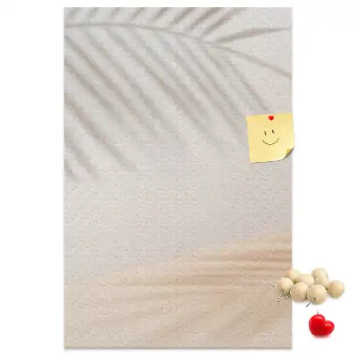 Image tableau en liège Ombre de feuille de palmier
