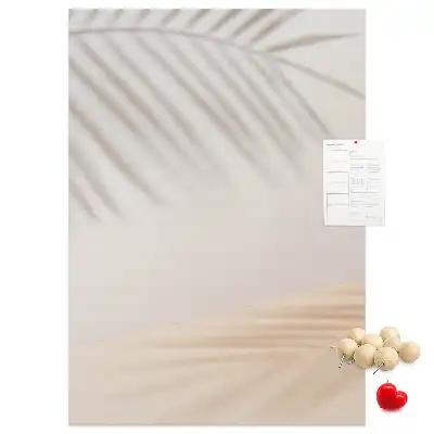 Image tableau en liège Ombre de feuille de palmier