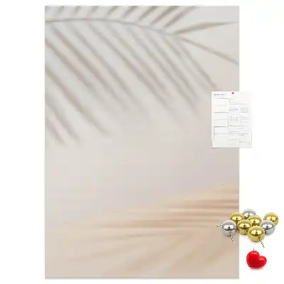 Image tableau en liège Ombre de feuille de palmier