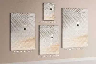 Image tableau en liège Ombre de feuille de palmier