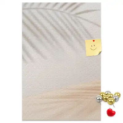 Image tableau en liège Ombre de feuille de palmier
