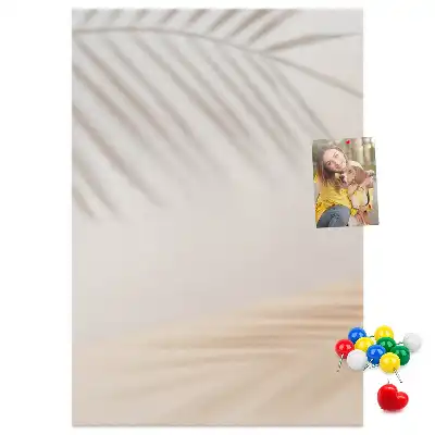 Image tableau en liège Ombre de feuille de palmier
