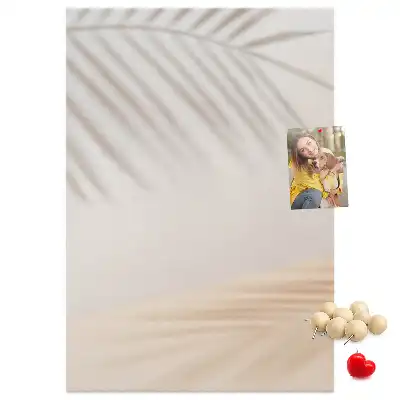 Image tableau en liège Ombre de feuille de palmier