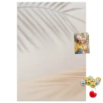 Image tableau en liège Ombre de feuille de palmier